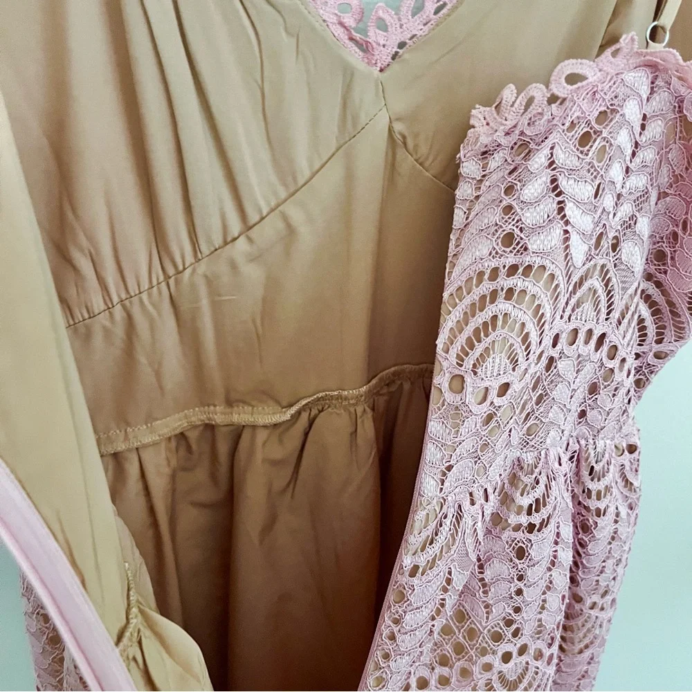 Current Air Affair Pink Lace Dress - Picture 14 of 16